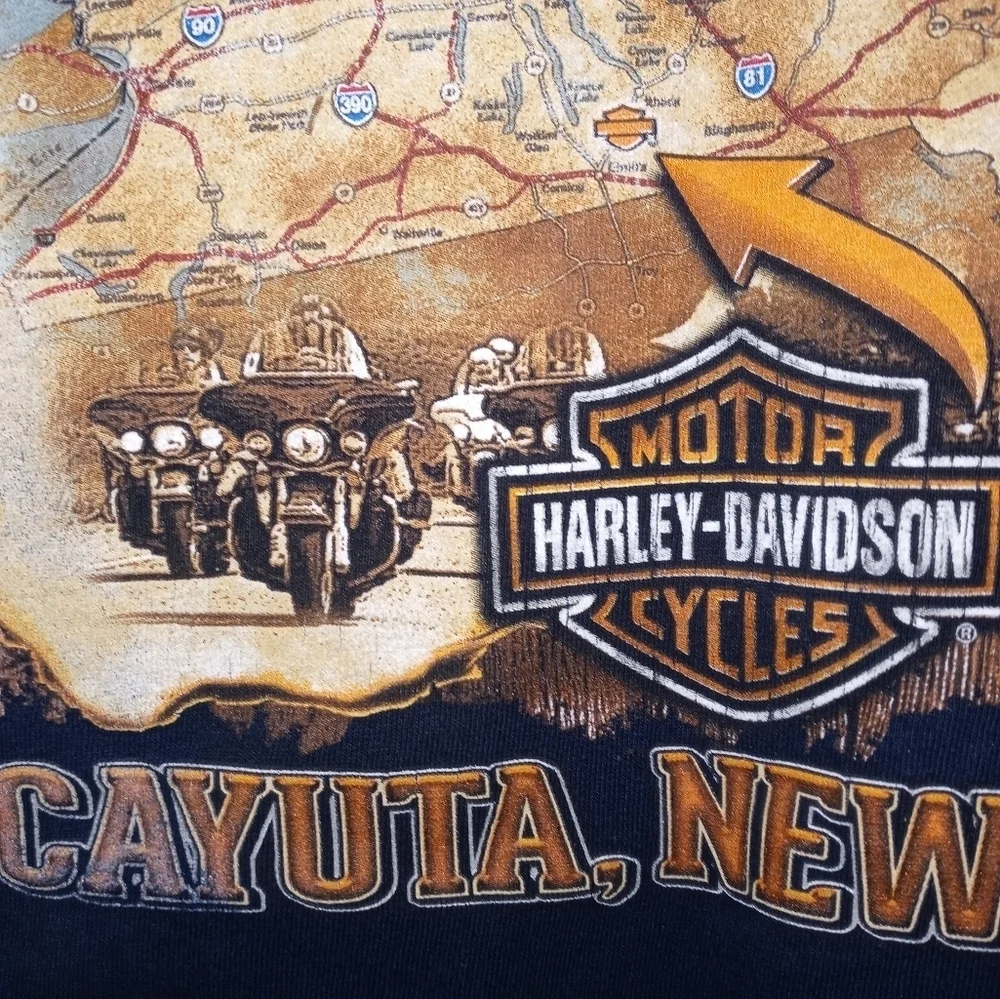 Harley-davidson long sleeve DECLARE YOUR INDEPENDENCE T Shirt Double sided